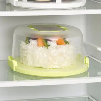Bärbara Plast Runt Förseglade spänne Cupcake Behållare Efterrätt Tårta förvaringsbox Kök Leverans för resor eller hemmet