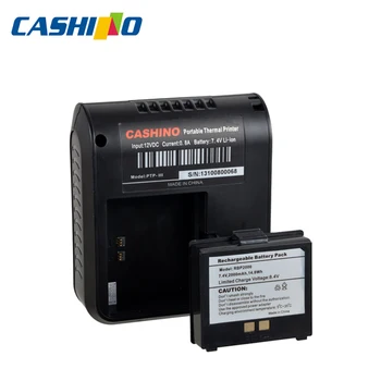CASHINO 3 tums bärbar Bluetooth-mobil termisk mottagandet biljett skrivare PTP-III med skyddande fodral (USB+Bluetooth)