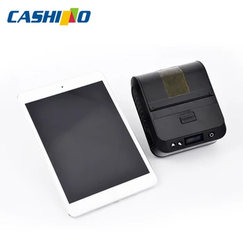 CASHINO 3 tums bärbar Bluetooth-mobil termisk mottagandet biljett skrivare PTP-III med skyddande fodral (USB+Bluetooth)