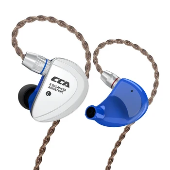 CCA-C16 8BA drivenheter I Örat Hörlurar 8 Balanserad Armatur HIFI Hörlurar Headset Öronsnäckor Med Löstagbar Loss 2PIN Kabel-C10