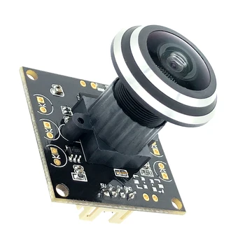 CCTV-Övervakning Vidvinkel Fisheye-kamera 2MP 1080P HD 30/60/120FPS Plug Spela Linux OTG UVC High Speed USB-Kamera-Modul