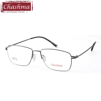 Chashma Varumärket Titan Legering Glasögon Ultra Light Optiska Glasögon Ramar Män Glasögon Tydlig Linser Mode Kvalitet Ram