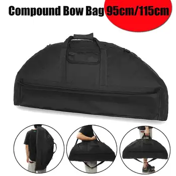 Compound Bow Bag Canvas Vattentät Utomhus Kamouflage Bågskytte bärväska Ryggsäck Hållare Svart Ultra-ljus Bågskytte Väskor