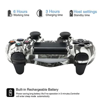 Controller För PS4, Bluetooth 4.0 Trådlös Handkontroll För ps4, Ps4 Fjärrkontrollens Joystick, 2020 Ny Uppdatering Light Bar