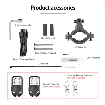 Cykel Elektriskt Signalhorn USB-Laddning Cykel Motorcykel, Skoter Trumpet och Horn 125db MTB Cykel stöldskydd-larm Siren & Fjärrkontroll