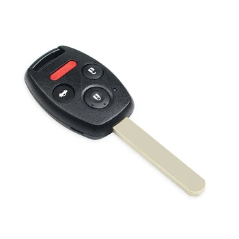 Dandkey 3/4-Knapparna Remote nyckelämne För Honda Accord 2008 - 2012 313.8 Mhz MLBHLIK-1T ID46 Chip Fob Uncut HON66 Bladet Bil Nyckel