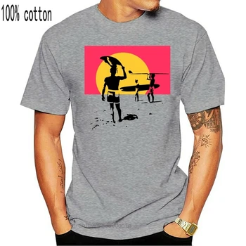 Den Ändlösa Sommaren Surf FILM Hawaii Australien Filmen Top Tee Herr & Dam T-shirt 280B