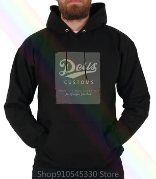 Deus Ex Machina Male Blue Graphic Print Hoodie Sweatshirts Size S Euc Women Men