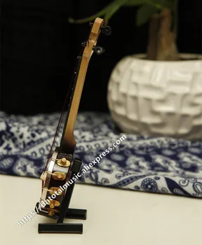 Dh Miniatyr Banjo Modell Mini Musical Instrument Dockhus Tillbehör Smycken Julklapp heminredning