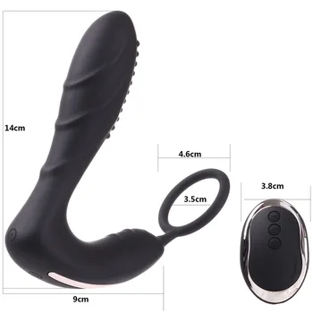 DIBE Trådlös Fjärrkontroll Manliga Prostatan Massager Silikon Anal Vibrator 10 Hastighet Butt Plug sexleksaker för Män Masturbator