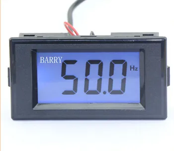 Digital LCD-Frekvens Meter AC80-300V Frekvens Panel hertz Meter Frekvens Tester Övervaka 10-199.9 Hz Blå bakgrundsbelysning