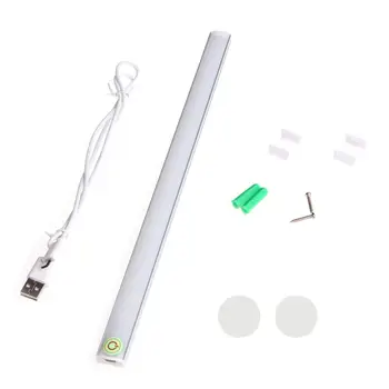 Dimbara 30 CM USB-LED Touch Sensor Ljus Band Under Skåp Garderob Skåp Lampan Röret Bar Ljus