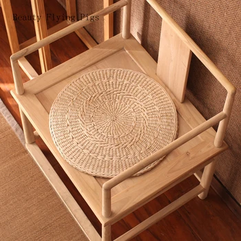 Direktförsäljning nya stil lantlig stil halm tatami futon kudde meditation dyrkar Buddha golv matta stol golvet gräs mattan