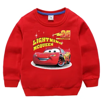 Disney Cars Tröja Bomull Boy Tröja Barn Lightning McQueen Tröja