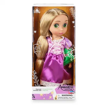 Disney, Hasbro 40 cm Inramad Salong Handgjord Docka Modell Rapunzel och snövit Frysta 2 Aisha och Anna Leksaker för Flickor