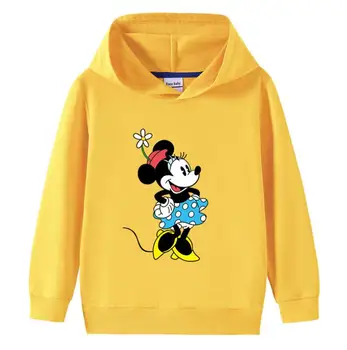 Disney Hösten Mickey Bomull Barn Och Tjejer Flickor Killar Hoodies Och Ytterkläder Barn Huvtröja I Sweatshirt För Baby Pojke Flicka