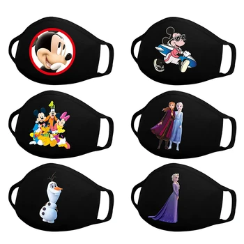 Disney Söt Ut Bomull Mask För Barn Vuxen Tvättbar Och Återanvändbar Musse Och Mimmi Pigg Masker Frysta Prinsessan Andas Face Mask