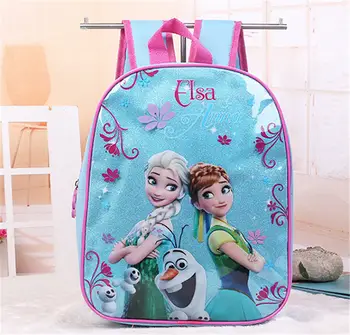 Disney tecknad prinsessa barn ryggsäck dagis påse Fryst Elsa flicka pojke bil eller väska för skolan student lagring bok