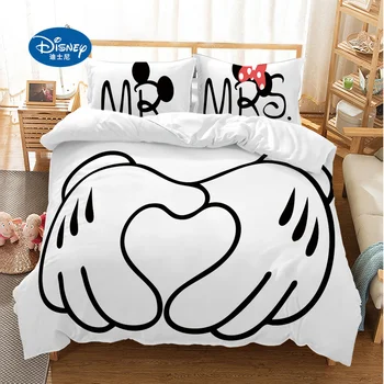 Disney Tecknade Musse och Mimmi är utrustade med Sängkläder från Twin Full King Enda Dubbel Påslakan Örngott Flicka Pojke baby Gåva