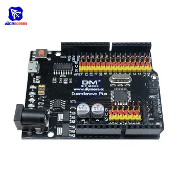 Diymore ATmega328P Mikrokontroller nyare duemilanove samt Utveckling Modul CH340G Ersätta FT232 för Arduino med Micro-USB-Kabel