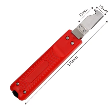 DIYWORK Justerbar Isolering Strippa Gummi Handtag Kabel Strippa PVC-Kabel 8-28mm ändighet kabelskalare Kniv