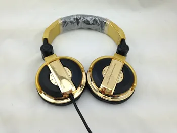 DJ-hörlurar stora fone de ouvido brusreducerande ecouteur professionell övervakning casque audio golden oordopjes trådbundet headset