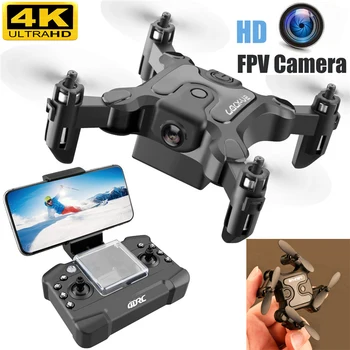 Drone 4k selfie micro 2020 rc quadcopter fickan dronee mini-drönare 4k hd-kamera batteria vikbara wi-fi trådlöst lan 4k-drone usb-dron leksak
