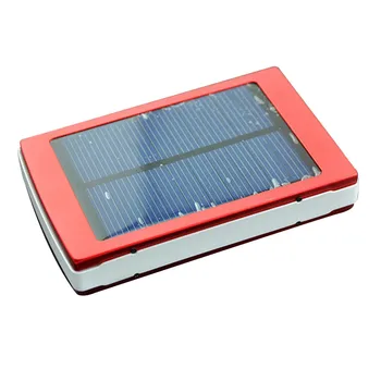 Dubbla USB-Solar Mobile Power Bank Häckande Bärbar Batteriladdare Box Camping Ljus B88