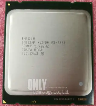 E5-2667 Ursprungliga Intel Xeon E5-2667 2.9 GHz 6-kärnor 15M 8GT/s LGA2011 130W Server Processor SR0KP Processor CPU fri frakt