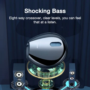 EARDECO Gaming Kabelanslutna Hörlurar i Idrott Bass Hörlurar Hörlurar (3,5 mm Stereo-Headset med Dynamisk Musik Hifi In-Ear-Hörlurar med Mikrofon