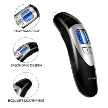 EEK-Varumärke 2020 Nyaste Produkt Keton Tester Breathalyzer med 10st Utbytbara Munstycken