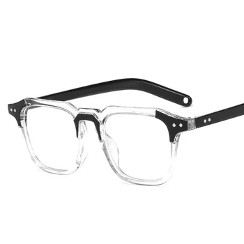[EL Malus] Mode Nit Square Nyanser av Optiska bågar För Kvinnor Män Glasögon Glasögon Ramar Ljus Design Kvinnliga Oculos