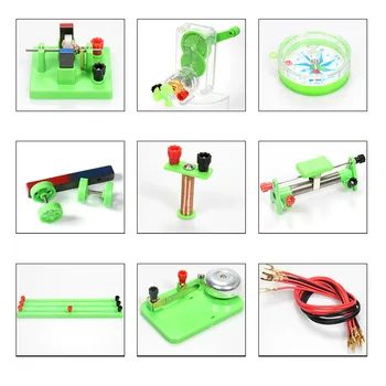 Elektricitet Magnetism Fysik Vetenskap Krets Experiment Lärande Leksak med Box Kit för Bar Undervisning Resurs Verktyg