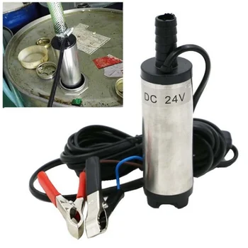 Elektrisk Dränkbar Pump för Pumpning av Olja Vatten Rostfritt Stål Skal Bränsle Överföring av Pump MJJ88