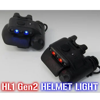 Element Airsoft Gen2 HL1 Hjälm IR-Ljus Ficklampa Röd Vit LED Taktiska Ljus Softair Jakt Tillbehör EX029