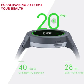 Engelsk Version Huami AMAZFIT Gränsen Lite Smart Klocka Män kvinnor GPS-GLONASS Vattentät Multi-Sport Smartwatch Hälsa Tracker