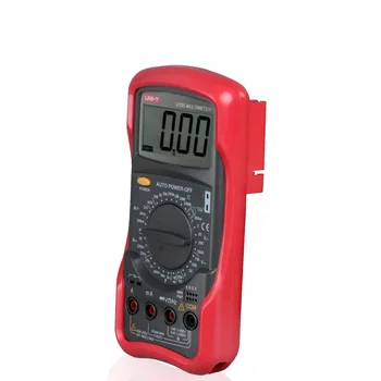ENHETEN UT55 1000V 20A DMM AC DC Voltmeter Motstånd Diod Temperatur test Standard Digital Multimeter Palmsize Max Hölster