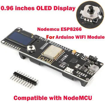 ESP8266 NODEMCU med 0.96 OLED-extended temperatur och luftfuktighet utveckling styrelsen väderstation ESP-12F ESP8266 Wifi Modul