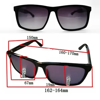 Evove Överdimensionerade Polariserade Solglasögon Män Kvinnor 162mm solglasögon för Manliga Stor Ram Svart Brett Big Face
