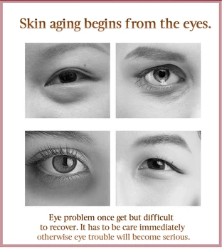 Eye Cream Collagen Serum Anti Aging Anti Skrynkla Anti Puffiness Under Ögat Grädde Mörk Cirkel Remover Elektrisk Massageapparat Eye Cream