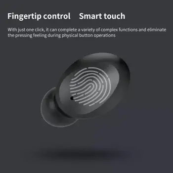 F12 TWS Trådlös Bluetooth-5.0 Headset Hörlurar Mini Intelligent brusreducering Stero Smart Touch Sport Headset LED-Display
