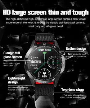 F22L smart klocka klockor kroppstemperatur andning utbildning funktion blod oximeter sport armband kvinna man smartwatch 2020