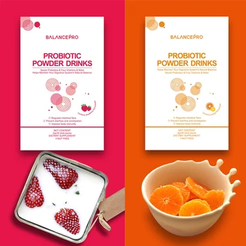 Fabriken direkt försäljning av 7-stammar probiotika & prebiotic vitamin frukt pulver dryck för att hålla kropp och hälsa & beautful (2 Stycken)