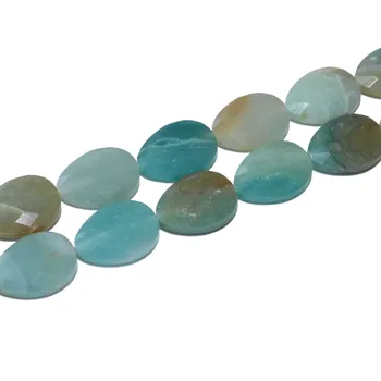 Facetterade natursten Vatten Droppe Form Agates Lapis lazuli Sten Pärlor För Smycken Gör DIY Halsband Accessories13*18MM