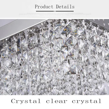 Fashion square crystal led Kristallkronor LED-lampor restaurang korridor med hög effekt LED-Ljuskrona led-ljus lyster Ljuskronor