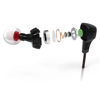 FIIO F1 Dynamiska In-Ear-Monitorer hörlurar med hög prestanda potentiella Hörlurar med in-line mikrofon och fjärrkontroll 3,5 mm jack-120cm