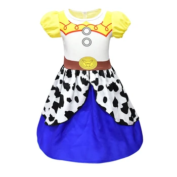 Flickor Jessie Costume Dress Up Kids Baby Cosplay Kostym Princess Dress Cowgirl-Kostym Toy Story Woody Kostym Kläder Som