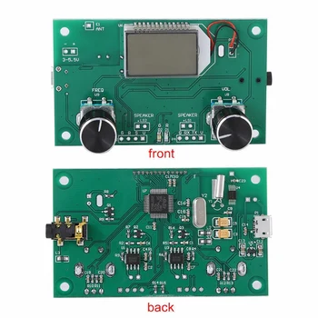 FM-Radio-mottagarmodul 87-108MHz Frekvens Modulering Stereo ta Emot Styrelsen med Digital LCD-Display 3-5V DSP PLL
