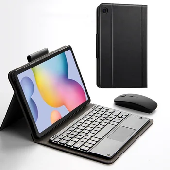 Fodral För Samsung Galaxy Tab S6 Lite 10.4 SM-P610 SM-P615 Bluetooth-tangentbord skyddskåpa Fliken S6 lite 10.4