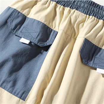 FOJAGANTO Sommaren Nya Cargo Shorts för Män klädmärke för Män Ut Harajuku Beskurna Byxor Rakt Casual Shorts Män